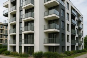 Edificio moderno destinado a alojamiento de empleados de oficinas, gestionado y mantenido por empresa especializada en facilities y limpieza profesional