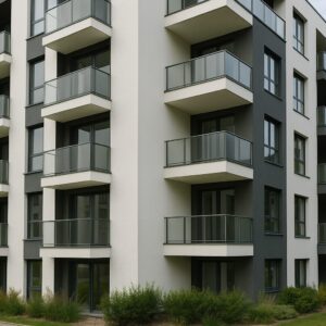 Edificio moderno destinado a alojamiento de empleados de oficinas, gestionado y mantenido por empresa especializada en facilities y limpieza profesional